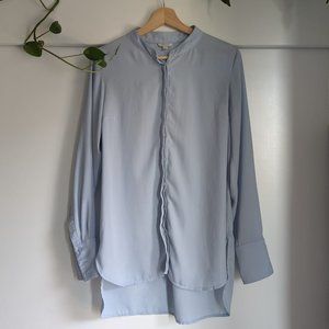 Guess Baby Blue Silk Blouse M